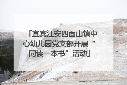 宜宾江安四面山镇中心幼儿园党支部开展“同读一本书”活动