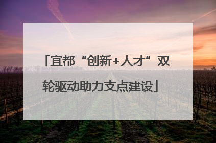 宜都“创新+人才”双轮驱动助力支点建设