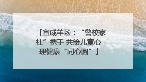 宣威羊场：“警校家社”携手 共绘儿童心理健康“同心圆”