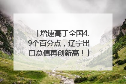 增速高于全国4.9个百分点，辽宁出口总值再创新高！