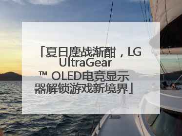 夏日鏖战渐酣，LG UltraGear™ OLED电竞显示器解锁游戏新境界