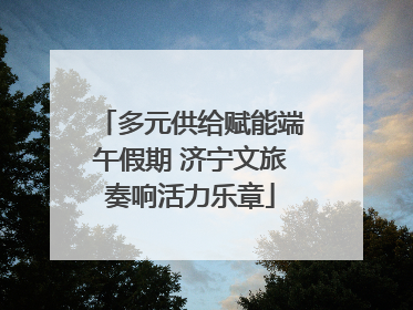 多元供给赋能端午假期 济宁文旅奏响活力乐章