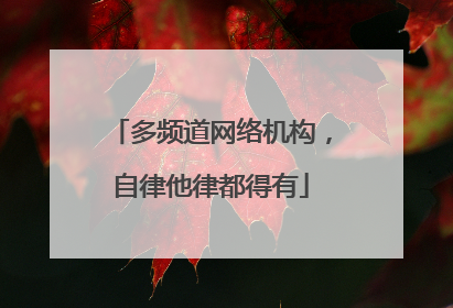 多频道网络机构，自律他律都得有