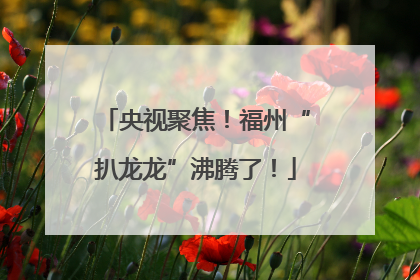央视聚焦！福州“扒龙龙”沸腾了！