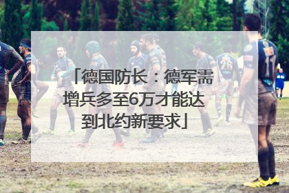 德国防长：德军需增兵多至6万才能达到北约新要求