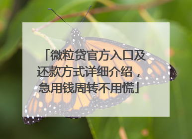微粒贷官方入口及还款方式详细介绍，急用钱周转不用慌