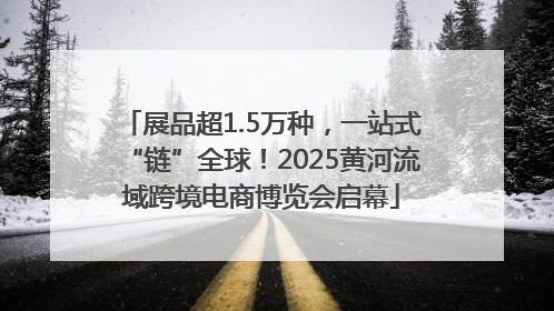 展品超1.5万种，一站式“链”全球！2025黄河流域跨境电商博览会启幕