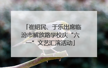崔绍民、于乐出席临汾市解放路学校庆“六一”文艺汇演活动
