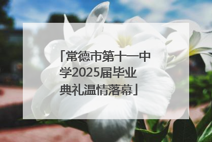 常德市第十一中学2025届毕业典礼温情落幕