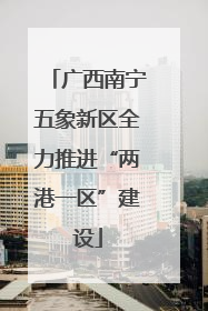 广西南宁五象新区全力推进“两港一区”建设