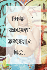 开幕！“徽风皖韵”添彩深圳文博会