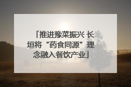 推进豫菜振兴 长垣将“药食同源”理念融入餐饮产业