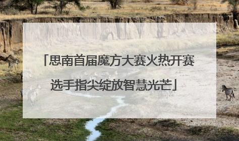思南首届魔方大赛火热开赛 选手指尖绽放智慧光芒