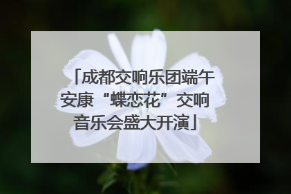 成都交响乐团端午安康“蝶恋花”交响音乐会盛大开演