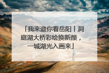 我来邀你看岳阳丨洞庭湖大桥彩绘换新颜，一城湖光入画来