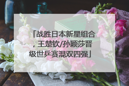 战胜日本新星组合，王楚钦/孙颖莎晋级世乒赛混双四强