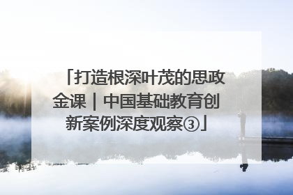 打造根深叶茂的思政金课｜中国基础教育创新案例深度观察③