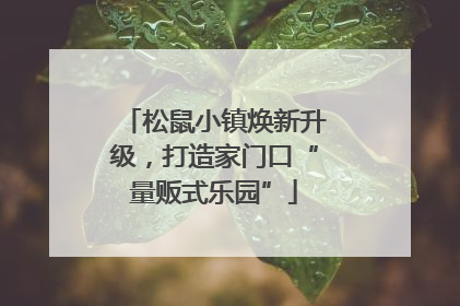 松鼠小镇焕新升级，打造家门口“量贩式乐园”