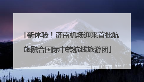 新体验！济南机场迎来首批航旅融合国际中转航线旅游团