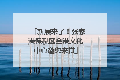 新展来了！张家港保税区金港文化中心邀您来赏