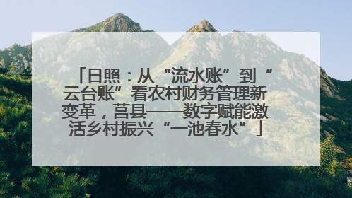 日照：从“流水账”到“云台账”看农村财务管理新变革，莒县——数字赋能激活乡村振兴“一池春水”