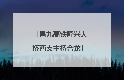昌九高铁隆兴大桥西支主桥合龙