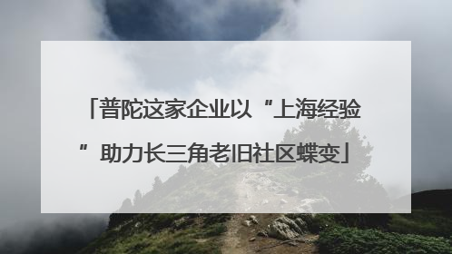 普陀这家企业以“上海经验”助力长三角老旧社区蝶变