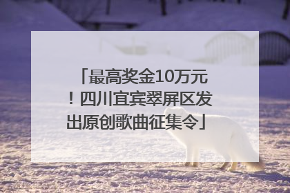 最高奖金10万元！四川宜宾翠屏区发出原创歌曲征集令