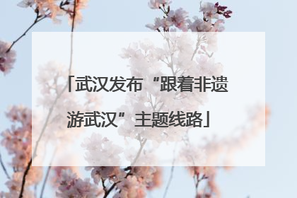 武汉发布“跟着非遗游武汉”主题线路