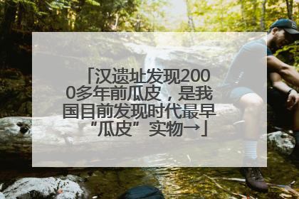 汉遗址发现2000多年前瓜皮，是我国目前发现时代最早“瓜皮”实物→
