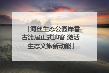 海丝生态公园岸香·古渡居正式迎客 激活生态文旅新动能