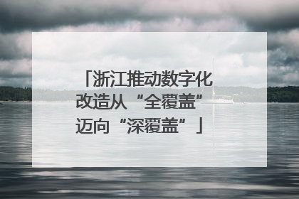浙江推动数字化改造从“全覆盖”迈向“深覆盖”