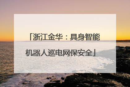 浙江金华：具身智能机器人巡电网保安全