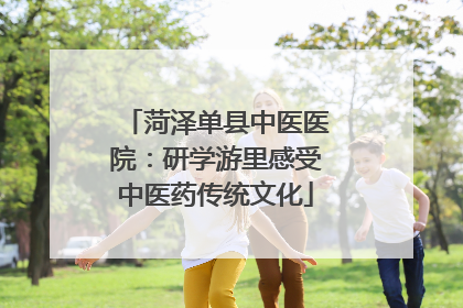 菏泽单县中医医院：研学游里感受中医药传统文化
