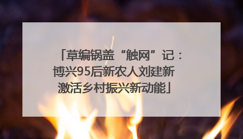 草编锅盖“触网”记：博兴95后新农人刘建新激活乡村振兴新动能