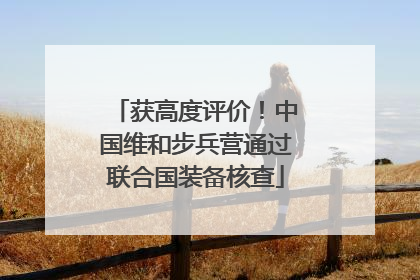 获高度评价！中国维和步兵营通过联合国装备核查
