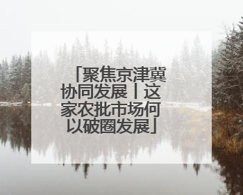 聚焦京津冀协同发展丨这家农批市场何以破圈发展