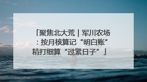 聚焦北大荒｜军川农场：按月核算记“明白账”精打细算“过紧日子”