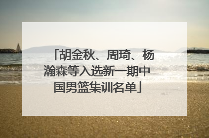 胡金秋、周琦、杨瀚森等入选新一期中国男篮集训名单
