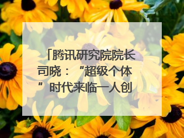 腾讯研究院院长司晓：“超级个体”时代来临一人创意公司将诞生｜聚焦2025文化强国建设高峰论坛