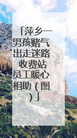 萍乡一男孩赌气出走迷路 收费站员工暖心相助（图）