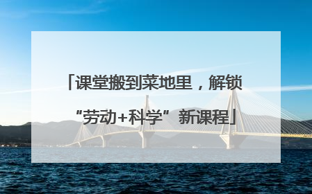 课堂搬到菜地里，解锁“劳动+科学”新课程