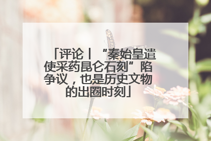 评论丨“秦始皇遣使采药昆仑石刻”陷争议，也是历史文物的出圈时刻