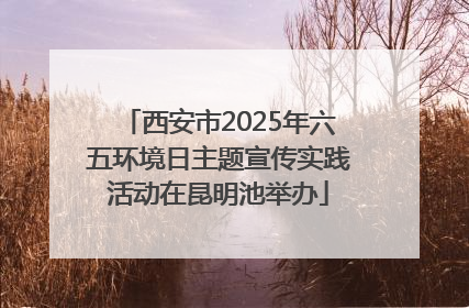 西安市2025年六五环境日主题宣传实践活动在昆明池举办