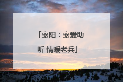 襄阳：襄爱助听 情暖老兵