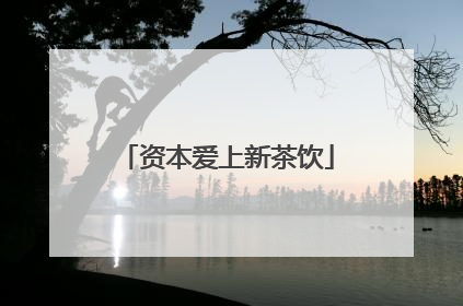 资本爱上新茶饮