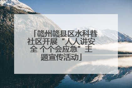 赣州赣县区水科巷社区开展“人人讲安全 个个会应急”主题宣传活动