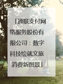 通联支付网络服务股份有限公司：数字科技绘就文旅消费新图景