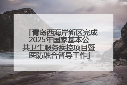青岛西海岸新区完成2025年国家基本公共卫生服务疾控项目暨医防融合督导工作