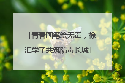青春画笔绘无毒，徐汇学子共筑防毒长城